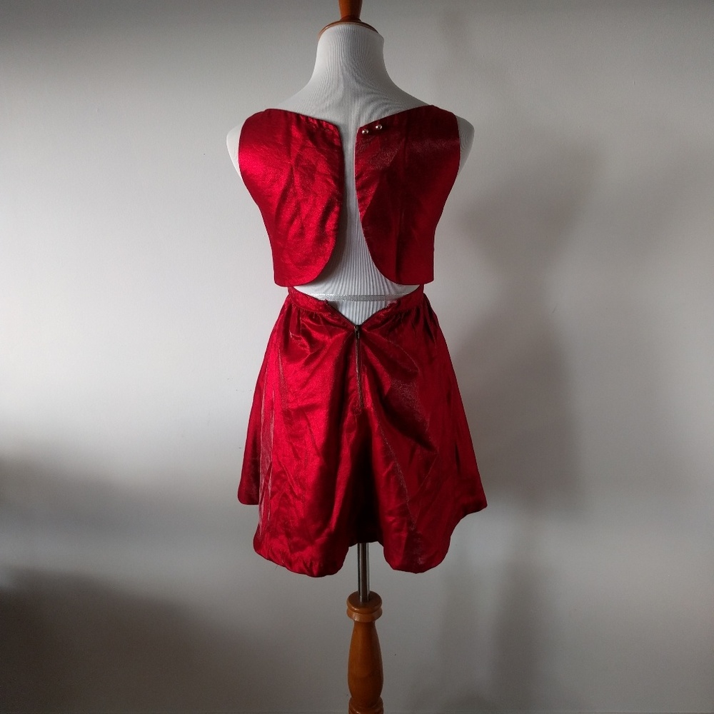 ❎ *Sold* Red Metallic Dress - Picture 6 of 8